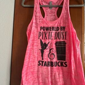 🚨🚨$5 SALE🚨🚨Pink Disney and Starbucks Tank Top